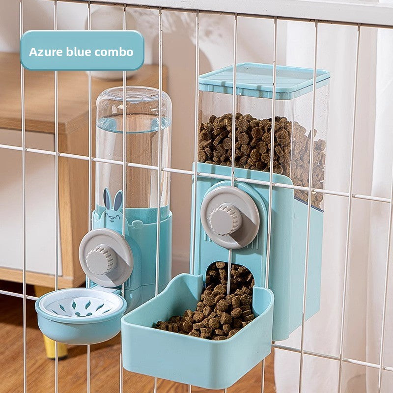 Hanging Small Pet Water Bottle and Feeder Combo