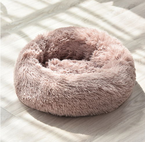 Super Soft Calming Pet Bed – Plush Lamb Velvet for Dogs & Cats