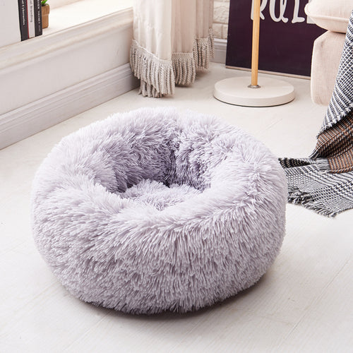 Super Soft Calming Pet Bed – Plush Lamb Velvet for Dogs & Cats