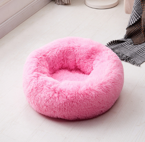 Super Soft Calming Pet Bed – Plush Lamb Velvet for Dogs & Cats