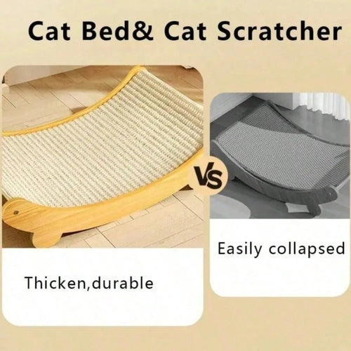2-in-1 Detachable Cat Scratching Pad & Lounge Bed