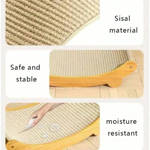 2-in-1 Detachable Cat Scratching Pad & Lounge Bed